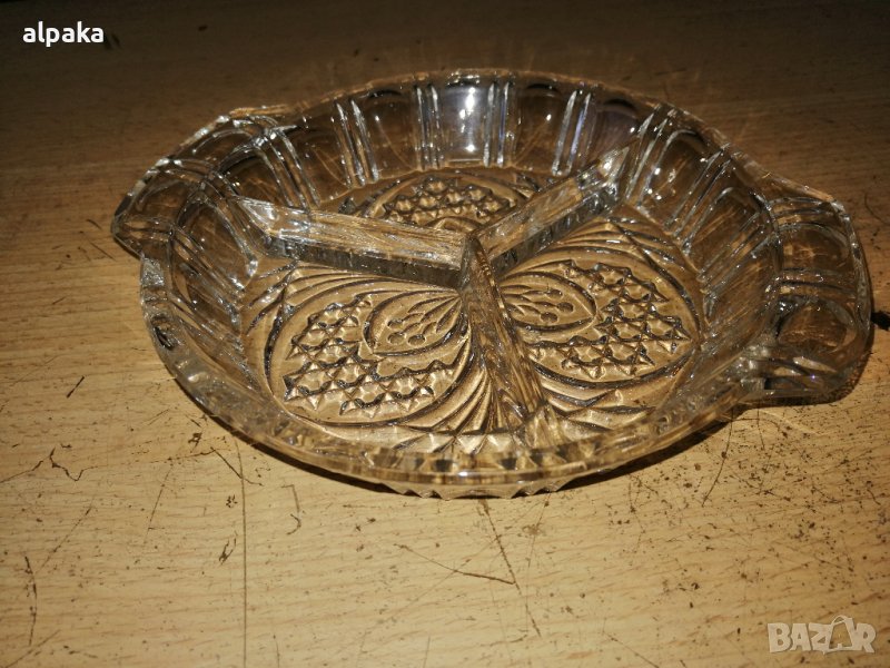 Продавам нова кристална чиния за ордьовър, снимка 1