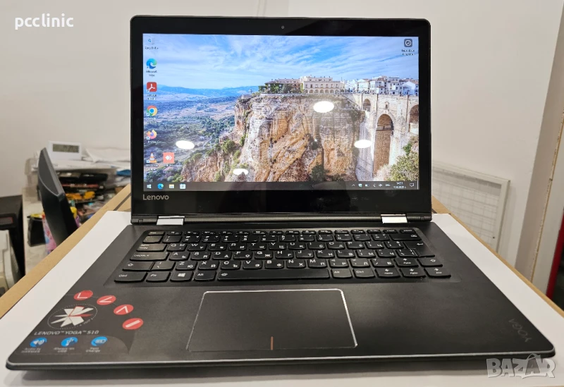Lenovo Yoga 510 14" Тъчскрийн intel i5 7200U | 8GB | 256GB SSD |AMD R7 M360 2GB Touch лаптоп/laptop, снимка 1