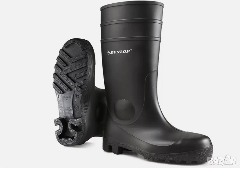 предпазни , работни ботуши Wellington Dunlop Protomaster със стоманена капачка номер 40 , снимка 1