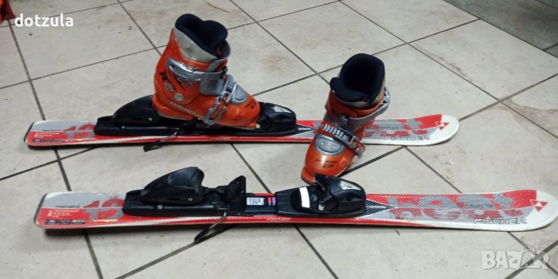 детски ски комплект - ски fischer и ски-обувки dalbello #30-32 (19 см), снимка 1