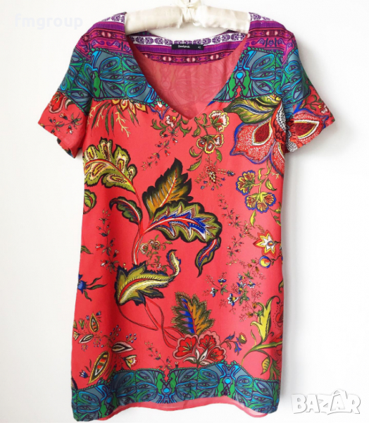 Дамска рокля Desigual лятна цветна шарена, снимка 1