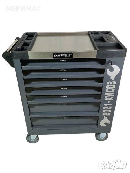 Шкаф количка с инструменти 7 чекмеджета, снимка 1