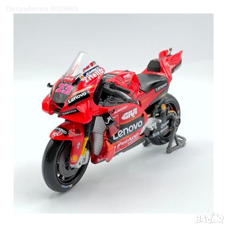 Bburago Ducati Lenovo Team 2023 #23 Bastianini | 1:18, снимка 1