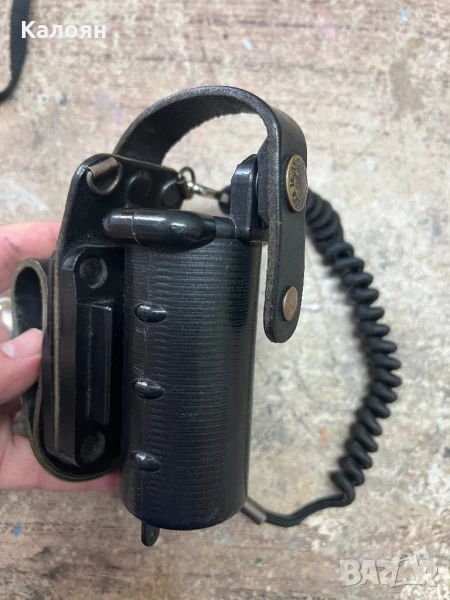 Полицейски кобур за палка - кожен, английски, снимка 1