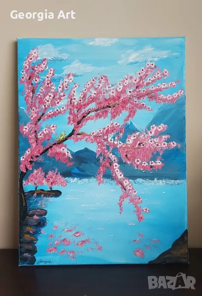 Картина Пролетна забрава 30х40 см., снимка 1