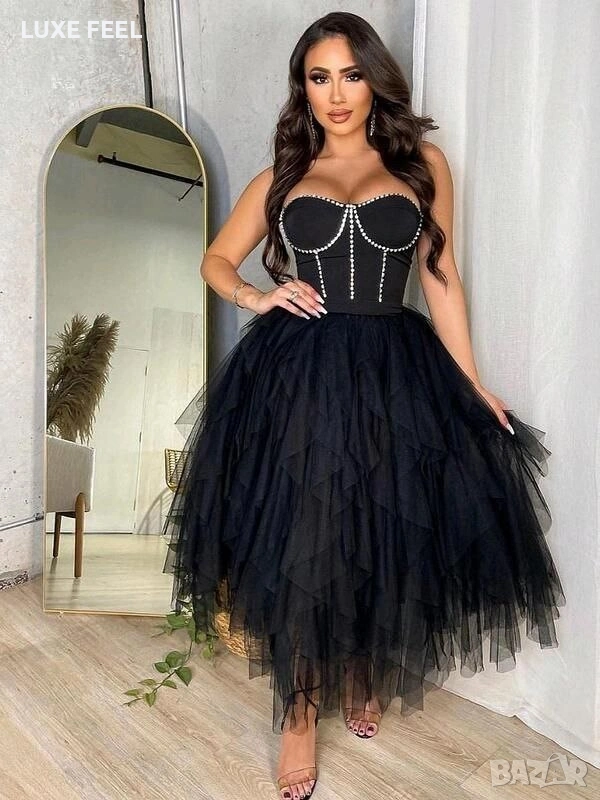 💎Дамски Рокли - Перли и Тюл, снимка 1