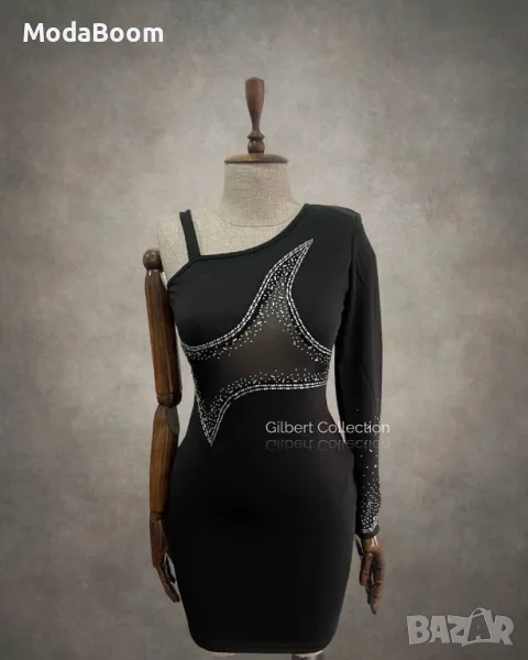 Черна дамска рокля , снимка 1