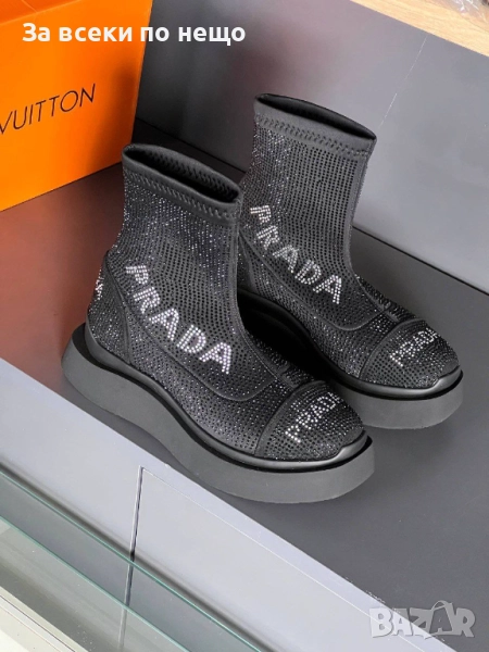 Prada Дамски Черни Боти Прада Код E970, снимка 1