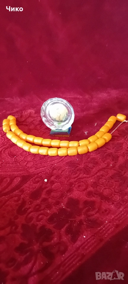 Стари броеница и икона, снимка 1