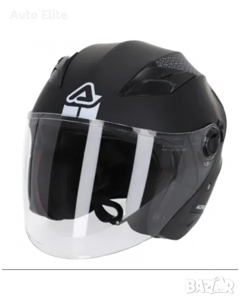 Скутер каска ACERBIS FIRSTWAY 2.0 BLACK 22-06  65920, снимка 1