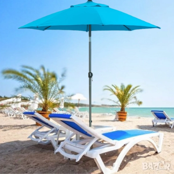 Градински чадър Muhler U5060 – Елегантна защита от слънцето във вашата градина, снимка 1