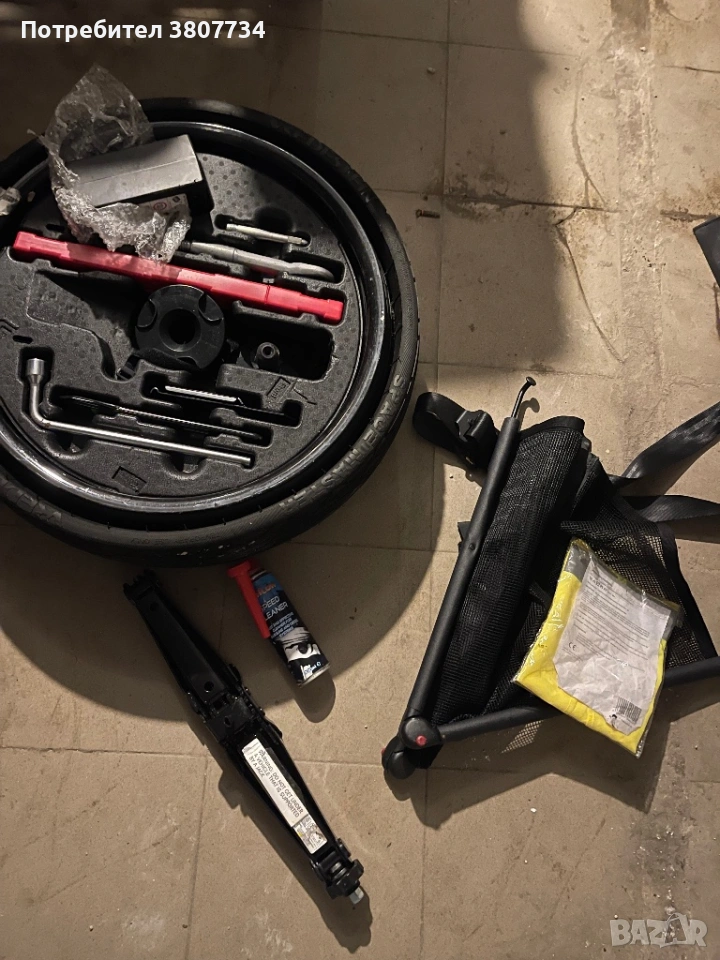 Оригинален комплект резервна гума +инструменти GLSX167/пълен комплект , снимка 1