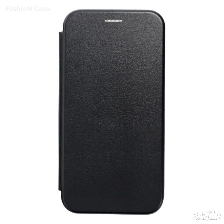 Motorola Moto e13 Черен Кожен калъф тип тефтер, снимка 1