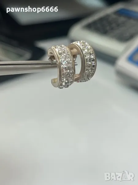 Сребърни обеци 925, снимка 1