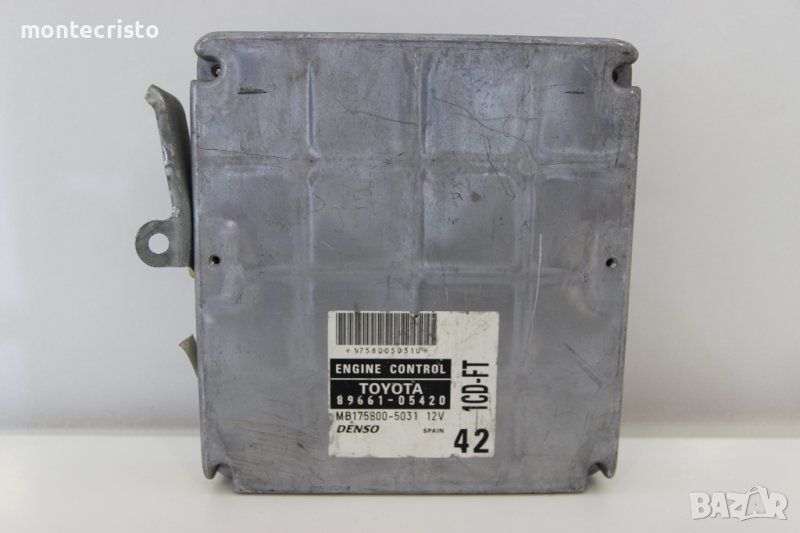 Моторен компютър ECU Toyota Avensis T22 (1997-2003г.) 89661-05420 / 8966105420 / MB1758005031, снимка 1