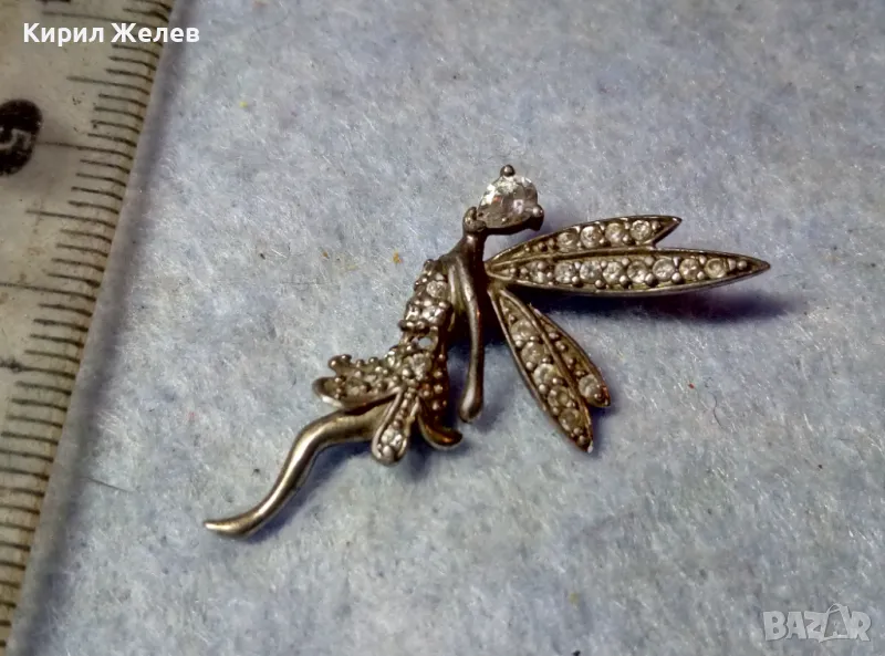 СКЪПОЦЕНЕН ФИГУРАЛЕН СРЕБЪРЕН МЕДАЛЬОН ФЕЯ СРЕБРО 925 с БЛЕСТЯЩИ ЮВЕЛИРНО ФАСЕТИРАНИ ЦИРКОНИ 47580, снимка 1