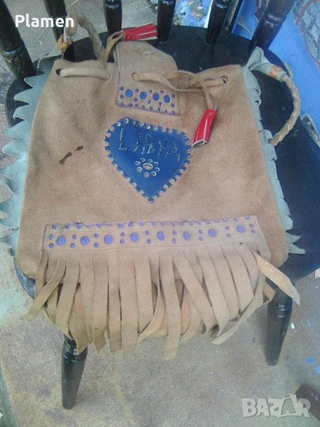 Голяма кожена чанта Либия, снимка 1