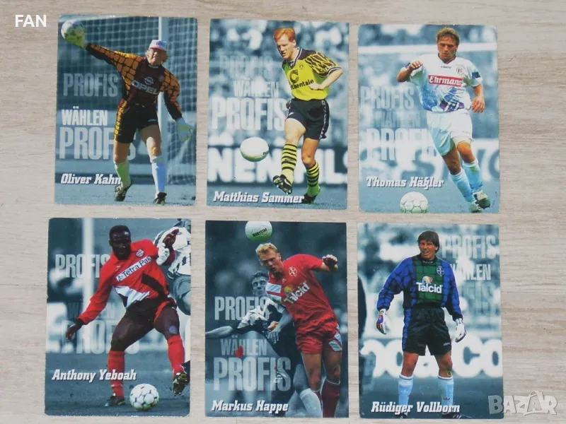 Комплект карти Панини PANINI от Бундеслигата 1995 Байерн Мюнхен, Борусия Дортмунд, Байер Леверкузен, снимка 1