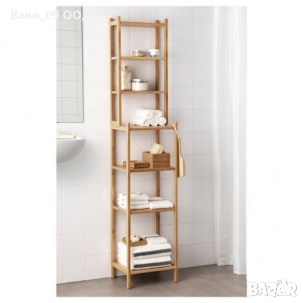 Голяма бамбукова етажерка за баня, снимка 1