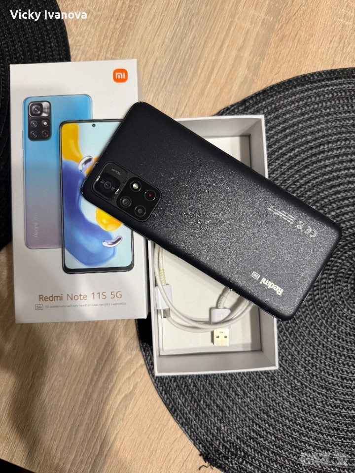 Redmi Note 11s 5G Midnight Black 128 GB, снимка 1