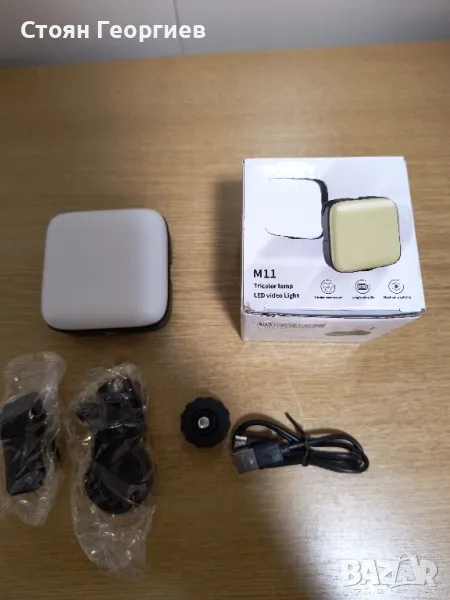 Приставка за магнитно LED осветление за телефон за селфита и фотография -, снимка 1