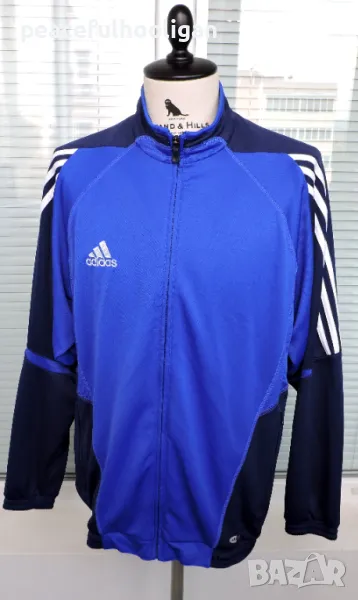 Adidas - оригинално мъжко синьо спортно горнище  размер XL , снимка 1