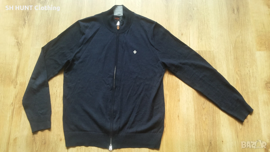 MORRIS Merino Zip Cardigan 100% Merino Wool размер L жилетка 100% Мерино вълна - 1818, снимка 1