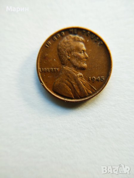  Lincoln Wheat Penny монета- част от историята на USA   , снимка 1