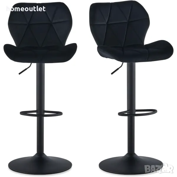 Комплект от 2 бр. бар столове BZYC-BS-0136BL, снимка 1