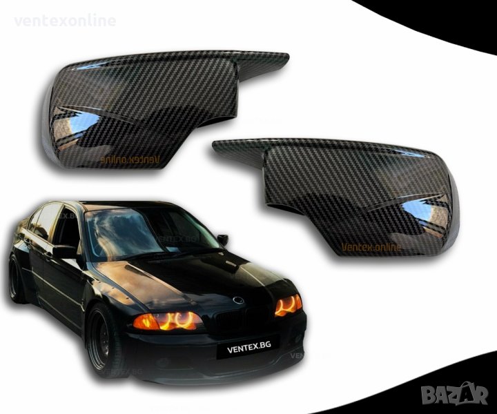 Карбонови капаци за огледала - BMW E39, E46 БМВ тунинг М + ПОДАРЪК, снимка 1