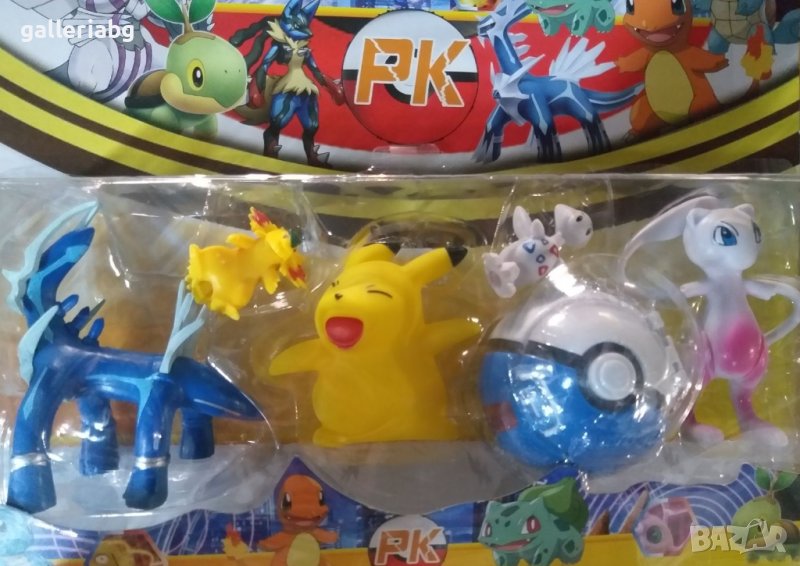 Комплект с фигурки на Покемон, Пикачу (Pokemon, Pikachu), снимка 1