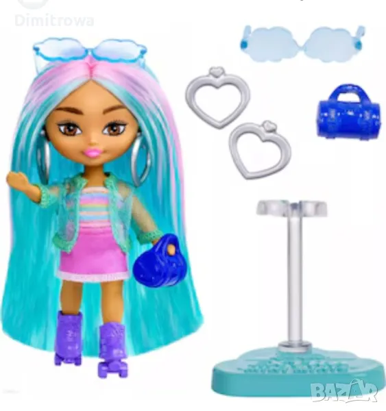 Мини кукла Barbie Extra Mini Minis Rainbow , снимка 1
