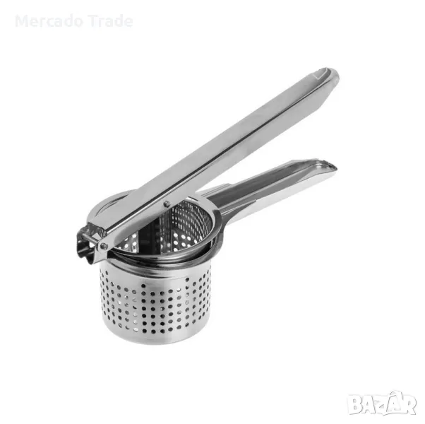 Преса за картофи, зеленчуци или плодове Mercado Trade,  Mетална, Сив , снимка 1