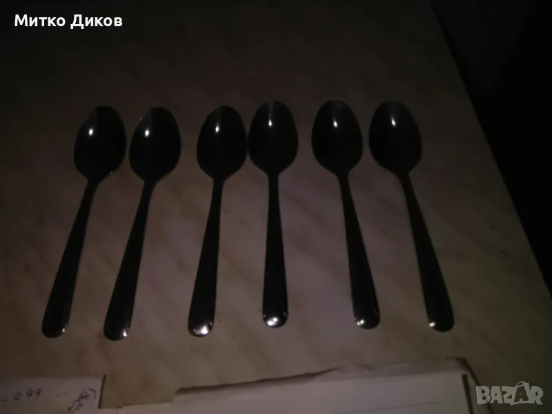 Малки лъжички за кафе 6 броя нови станлес стийл 150мм, снимка 1