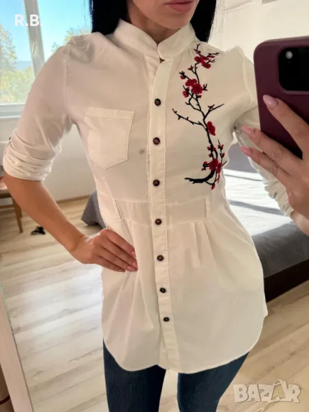 Бяла риза, туника, М размер, снимка 1