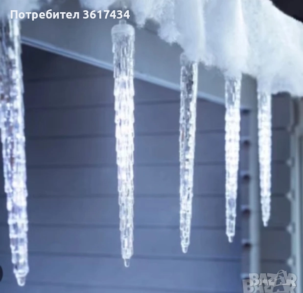 Коледни лед висулки, снимка 1