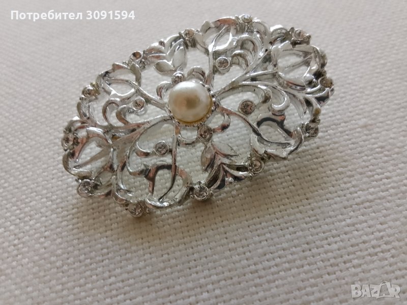 Брошка в стил Арт Нуво, снимка 1