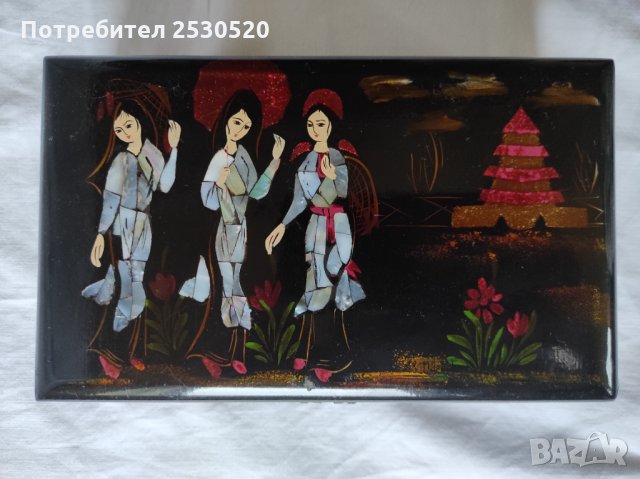 Кутия за бижута със седеф, снимка 2 - Други - 35784767