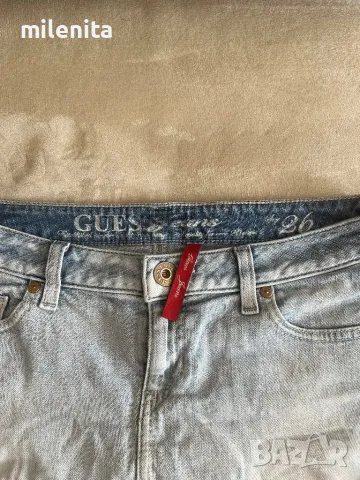 Къса оригинална дънкова пола на Guess/Гес-26номер, снимка 3 - Поли - 50296268