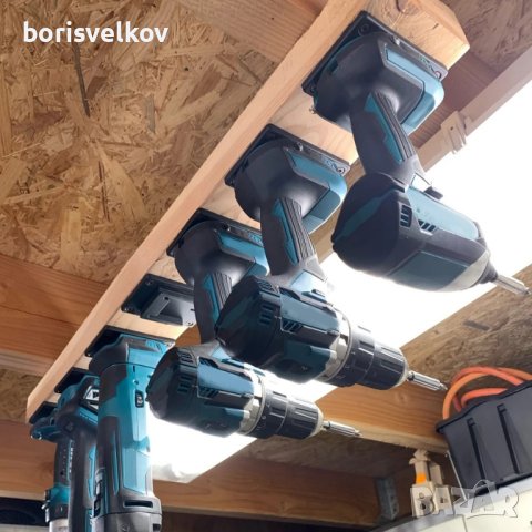 3D стойки за инструменти и батерии DeWALT, Bosch, Milwauke, Parkside, снимка 6 - Други - 44358489