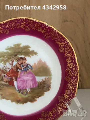 Limoges. France. Декоративна чинийка., снимка 5 - Антикварни и старинни предмети - 51012582