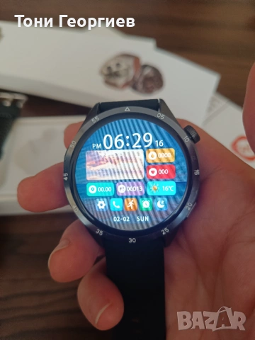 Smart часовник графитен с 3 верижки, снимка 5 - Мъжки - 53757580