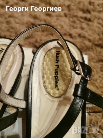 Страхотни сандали Hush puppies, естествена кожа, снимка 3 - Сандали - 40913341