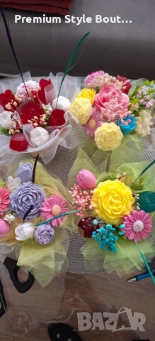 букети , снимка 4 - Изкуствени цветя - 53747516