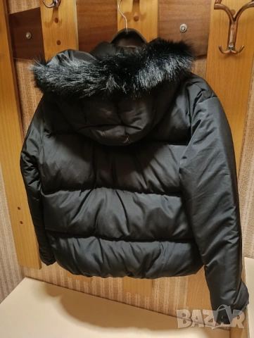 Топло дамско зимно яке размер S - Черно, снимка 3 - Якета - 53475251