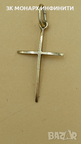 Златен кръст, снимка 2 - Колиета, медальони, синджири - 52710217
