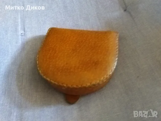 Калъвче стотинки естествена кожа 85х80мм, снимка 2 - Портфейли, портмонета - 47656400