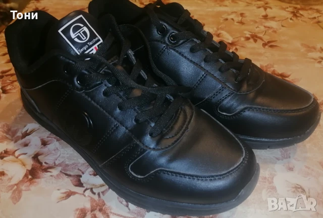 SERGIO TACCHINI Оригинал Нови Кожени Дамски Маратонки 39, снимка 5 - Маратонки - 50496065