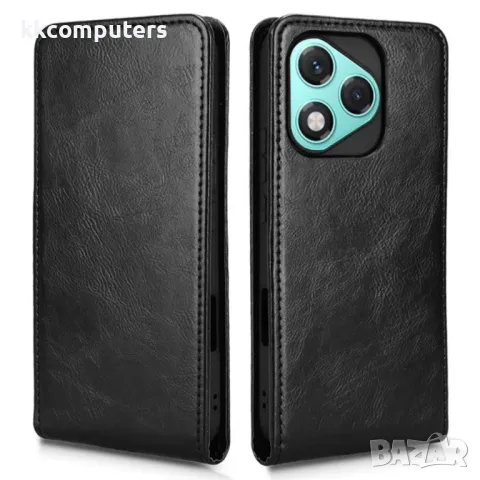 Honor 400 Lite Flip3 Magnetic Кожен Калъф и Скрийн Протектор