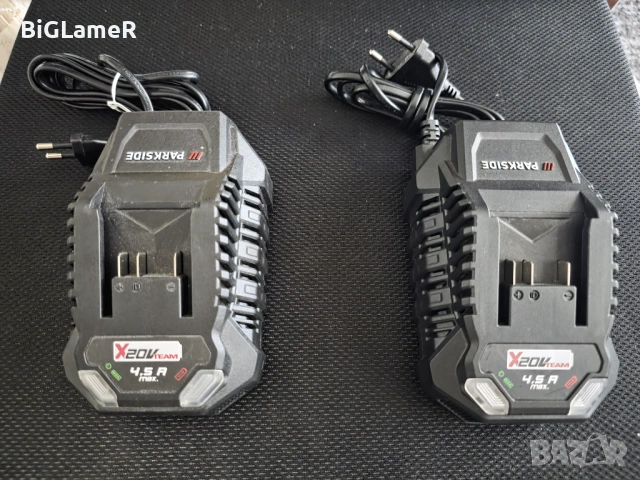 PARKSIDE 20V зарядни 2.4A, 4.5A , снимка 2 - Други инструменти - 53148253